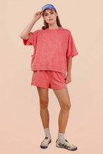 Load image into Gallery viewer, Mineral Washed Knit Casual Top: SEAFOAM

