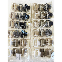 Load image into Gallery viewer, Neutral Color Medium Size  Rectangle Hair Claw Set: MIX COLOR / ONE(12)
