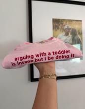 Load image into Gallery viewer, Funny Motherhood Tee. Toddler Humor. Embroidered Mama Tee.: S
