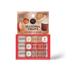 Load image into Gallery viewer, Natural Shea Butter Lip Balm Trio – Seasonal Treats
