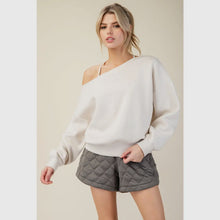 Load image into Gallery viewer, Army Green Quilted Shorts
