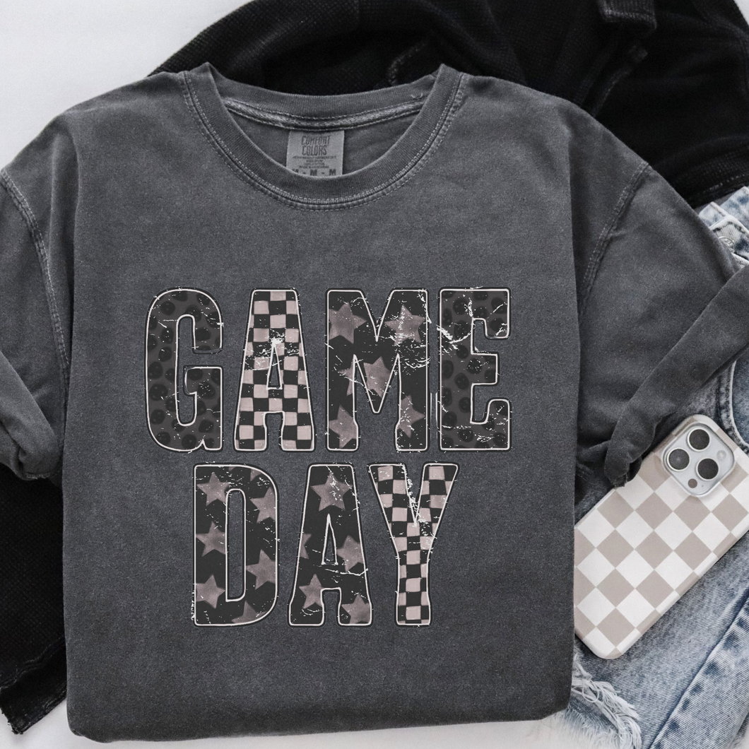 Game Day Grunge Graphic Tee & Sweatshirt: Small / Tee