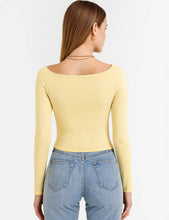 Load image into Gallery viewer, Square Neck Cropped Basic Tee: Dark Grey
