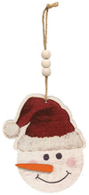 Load image into Gallery viewer, Weathered Wood Beaded Christmas Ornament, 1 ornament
