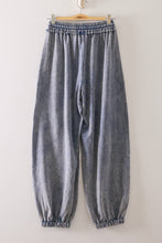 Load image into Gallery viewer, NP71148-Vintage Wash Cargo Jogger Pants: SAGE / S-M-L/2-2-2
