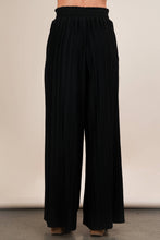 Load image into Gallery viewer, Leopard Print &amp; Solid Wide Leg Pleated Pants: MOCHA LEOPARD
