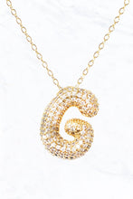Load image into Gallery viewer, Bubble Initial Necklace: A
