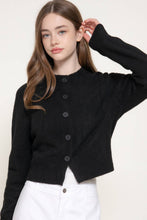 Load image into Gallery viewer, Long Sleeve Round Neck Button Down Sweater Cardigan: TPE-taupe / L

