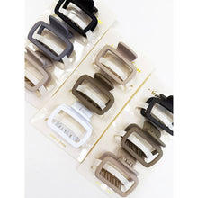 Load image into Gallery viewer, Neutral Color Medium Size  Rectangle Hair Claw Set: MIX COLOR / ONE(12)
