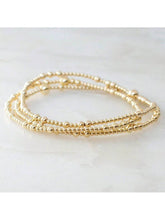 Load image into Gallery viewer, MULTI LAYER GOLD BALL CHAIN BEADED BRACELET | 40B5179: GOLD
