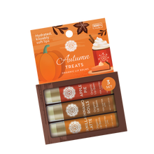 Load image into Gallery viewer, Autumn Treats Lip Balm Set Of 3
