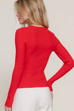 Load image into Gallery viewer, Long Sleeve Crew Neck Viscose Rib Sweater: Wht-Off White
