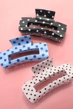 Load image into Gallery viewer, POLKA DOT HAIR CLAW CLIP | 40H1085: Black
