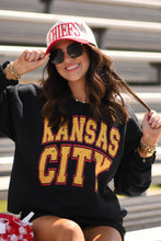 Load image into Gallery viewer, Kansas City Block Sweatshirt: BLACK
