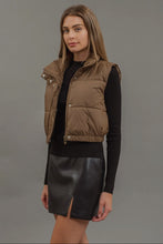 Load image into Gallery viewer, Mocha Cropped Vest
