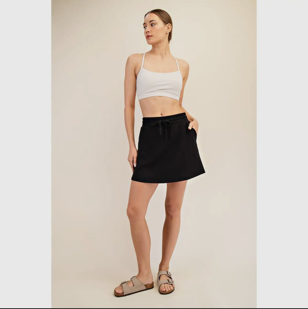 Black Scuba Skort