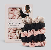 Load image into Gallery viewer, Satin sleep scrunchies - 5 pieces
