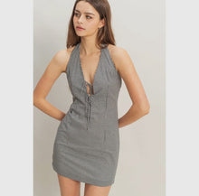 Load image into Gallery viewer, Black Gingham Dress
