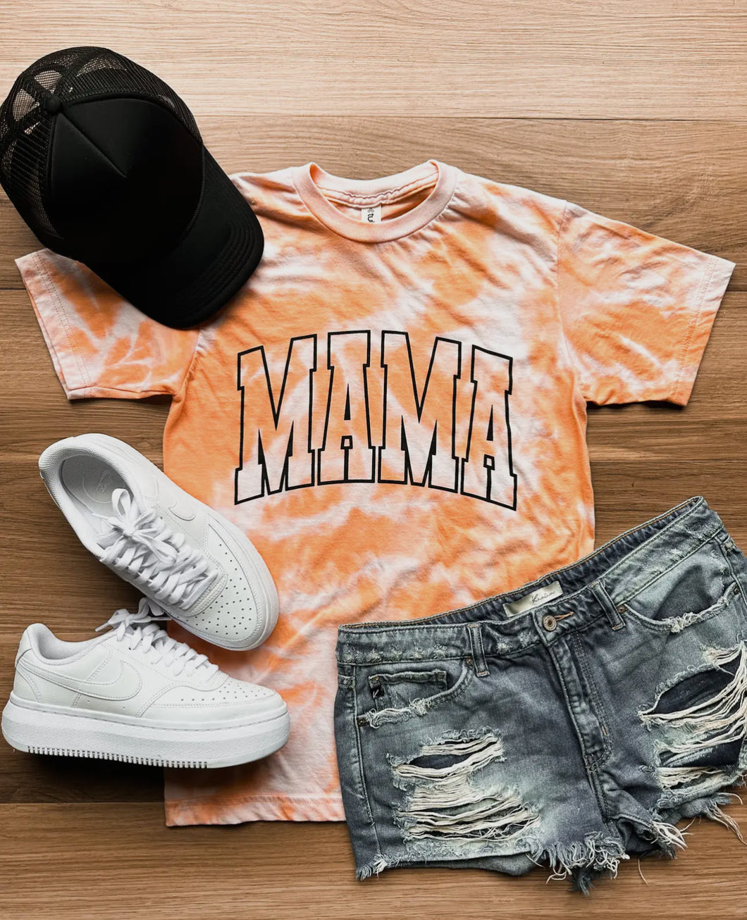 MAMA Orange Graphic Tee