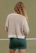 Load image into Gallery viewer, Khaki striped sweater
