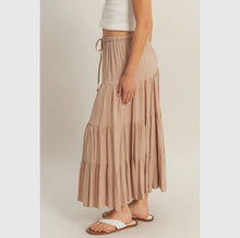 Load image into Gallery viewer, Taupe High Waist Maxi Skirt
