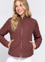 Load image into Gallery viewer, Camel quilted jacket SKUABCQJ
