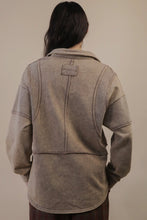Load image into Gallery viewer, Mocha Mineral Washed Oversized French Terry Top

