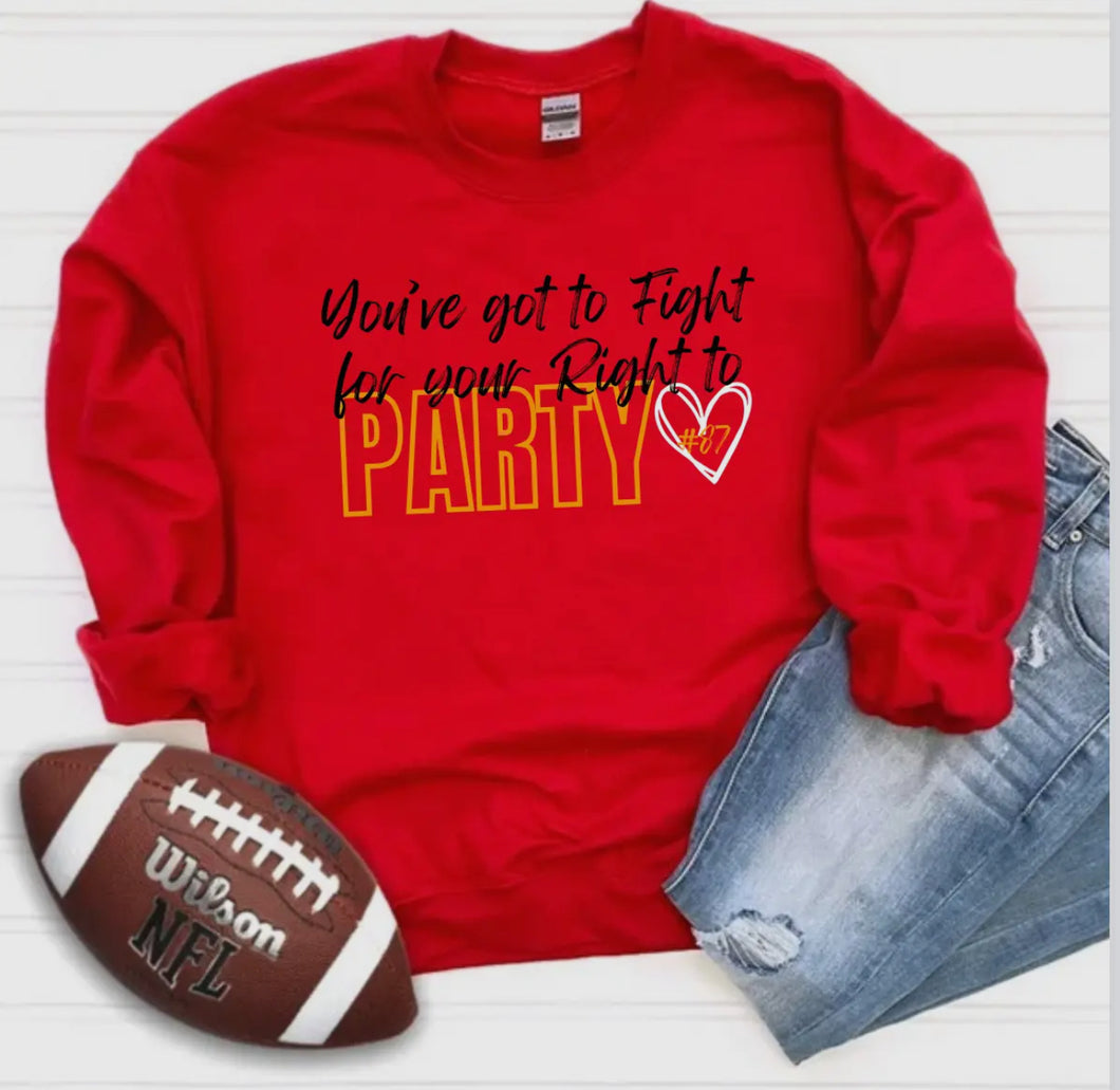 You've Gotta Fight for Your Right To Party Crewneck