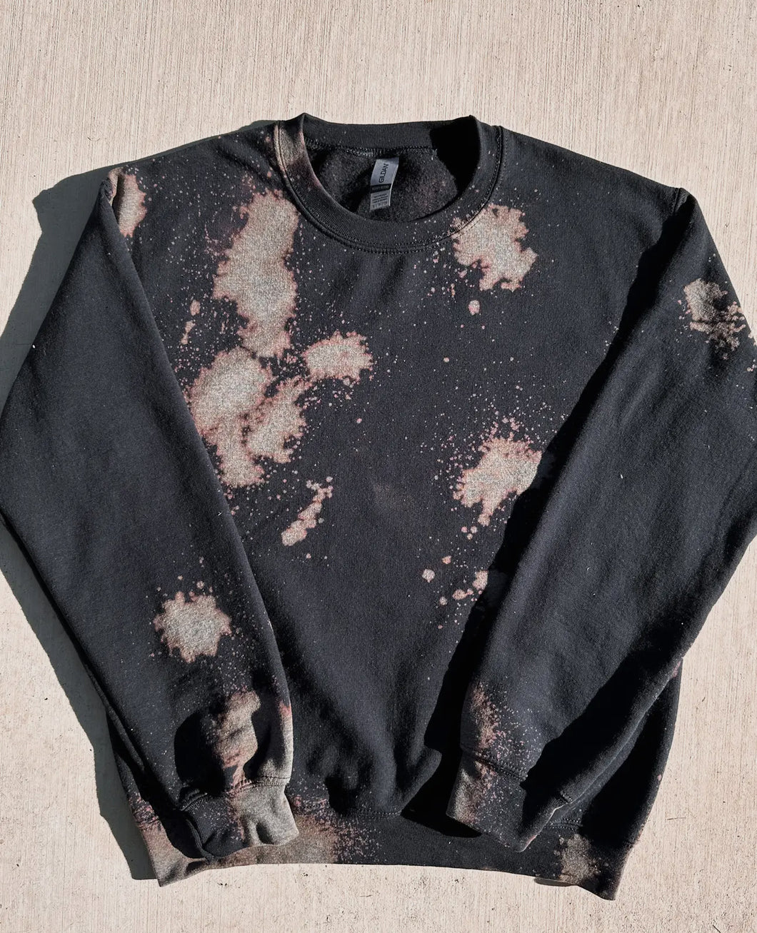 Black Bleached Crewneck