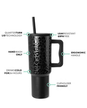 Load image into Gallery viewer, Black Leopard Tumbler
