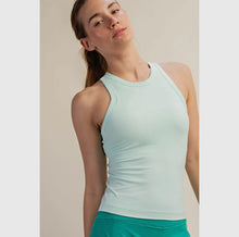 Load image into Gallery viewer, Butter Racer Back Tank: Morning Mint
