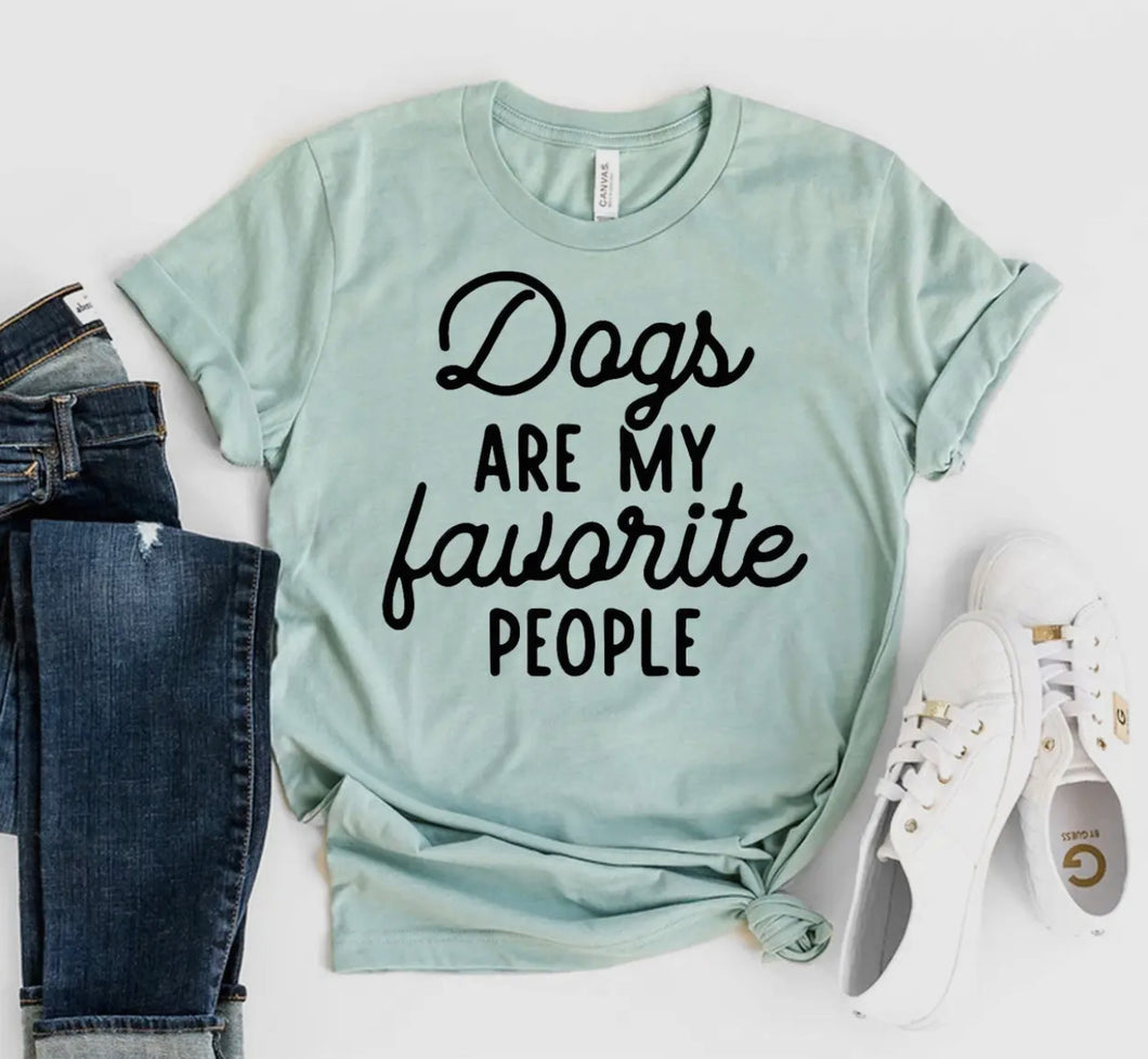 Mint Dogs are My Favorite People Tee