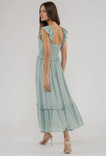 Load image into Gallery viewer, Mint Flutter Midi Dress
