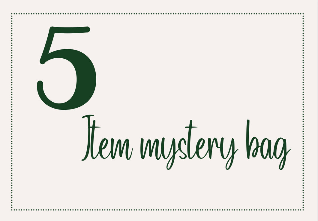 5 item mystery bag