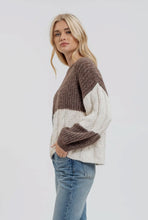 Load image into Gallery viewer, Colorblock Chevron Sweater
