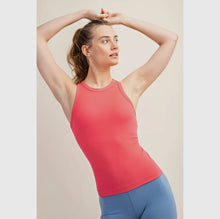 Load image into Gallery viewer, Butter Racer Back Tank: Flamingo Pink
