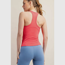 Load image into Gallery viewer, Butter Racer Back Tank: Flamingo Pink
