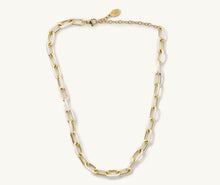 Load image into Gallery viewer, White &amp; gold choker necklace
