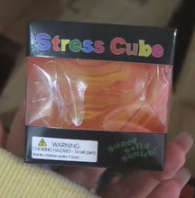 Load image into Gallery viewer, Tie Dye Stress Cube Squishy; Color will be random

