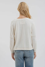 Load image into Gallery viewer, V Neck Long Sleeve Cream Top
