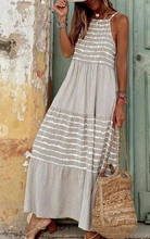 Load image into Gallery viewer, Grey Striped Dress SKUKFSLD
