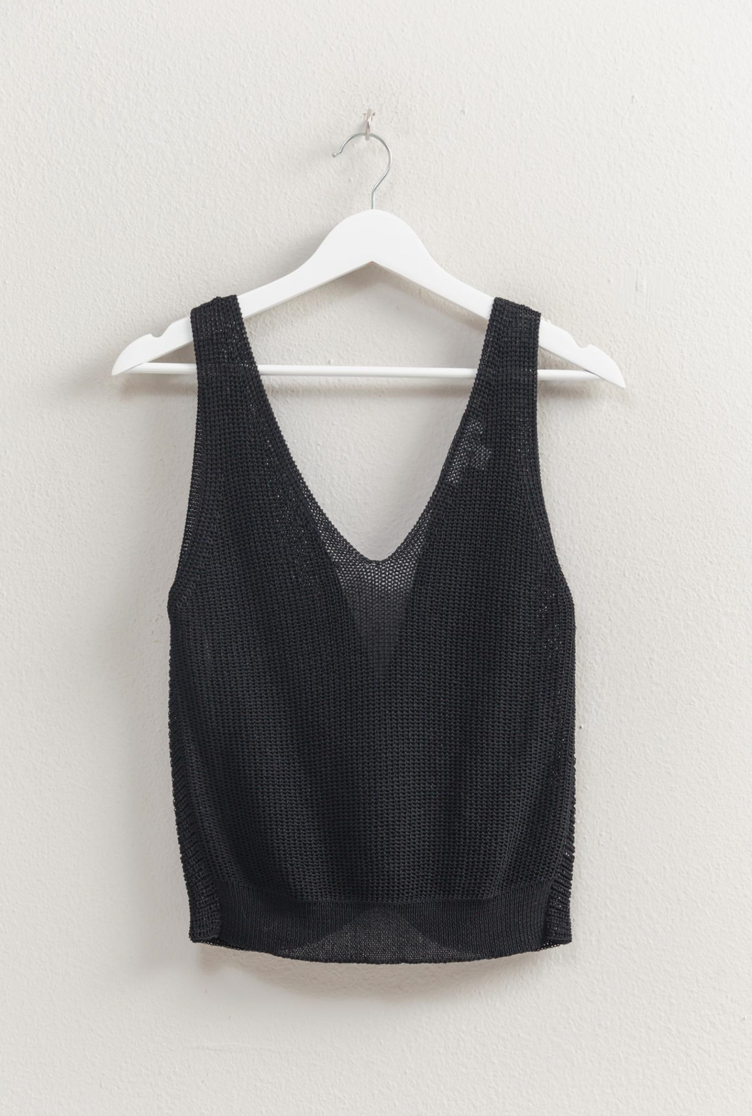 Black Twist Back Top