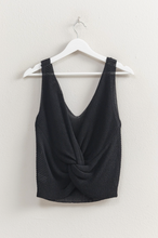 Load image into Gallery viewer, Black Twist Back Top
