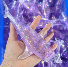Load image into Gallery viewer, Glitter Shark Squishy (color will be random)
