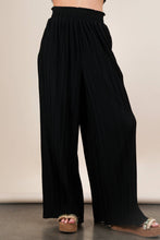 Load image into Gallery viewer, Leopard Print &amp; Solid Wide Leg Pleated Pants: MOCHA LEOPARD
