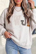 Load image into Gallery viewer, WWJD Embroidered Patch Mock Neck Sweatshirt | S-4X: Gray / L
