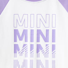Load image into Gallery viewer, Family Matching Purple Tee or Shirred Top Ruffle Hem Dress: Purple / Baby Girl: 12-18M
