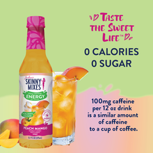 Load image into Gallery viewer, Sugar Free Peach Mango Energy Syrup - 375ml
