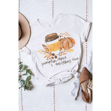Load image into Gallery viewer, PUMPKIN SPICE WASHED GRAPHIC TEE: TAUPE / M
