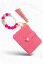 Load image into Gallery viewer, Silicone Bead Gold Holder Keychain: Lilac
